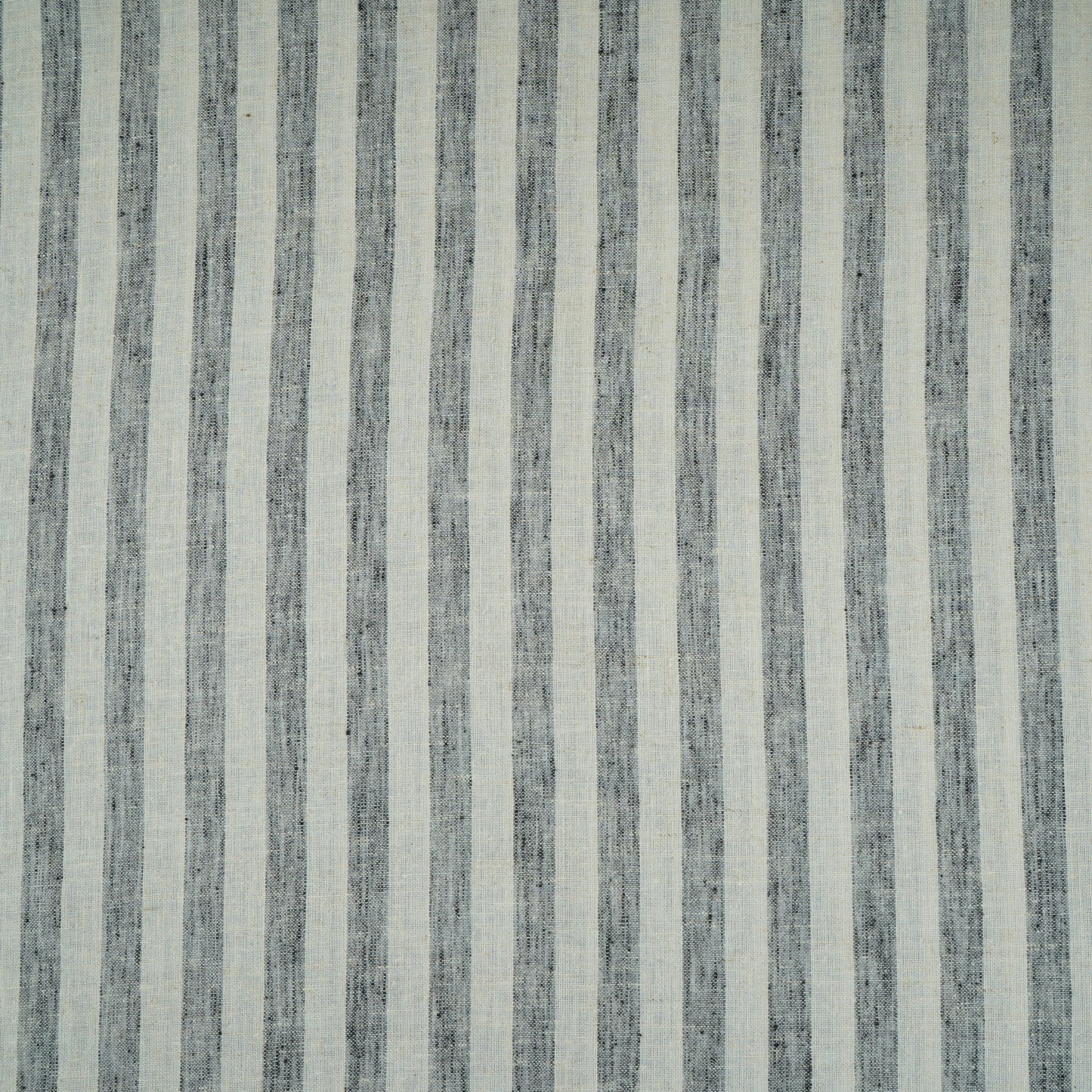 Grey & White Stripes Linen Fabric RS-30237