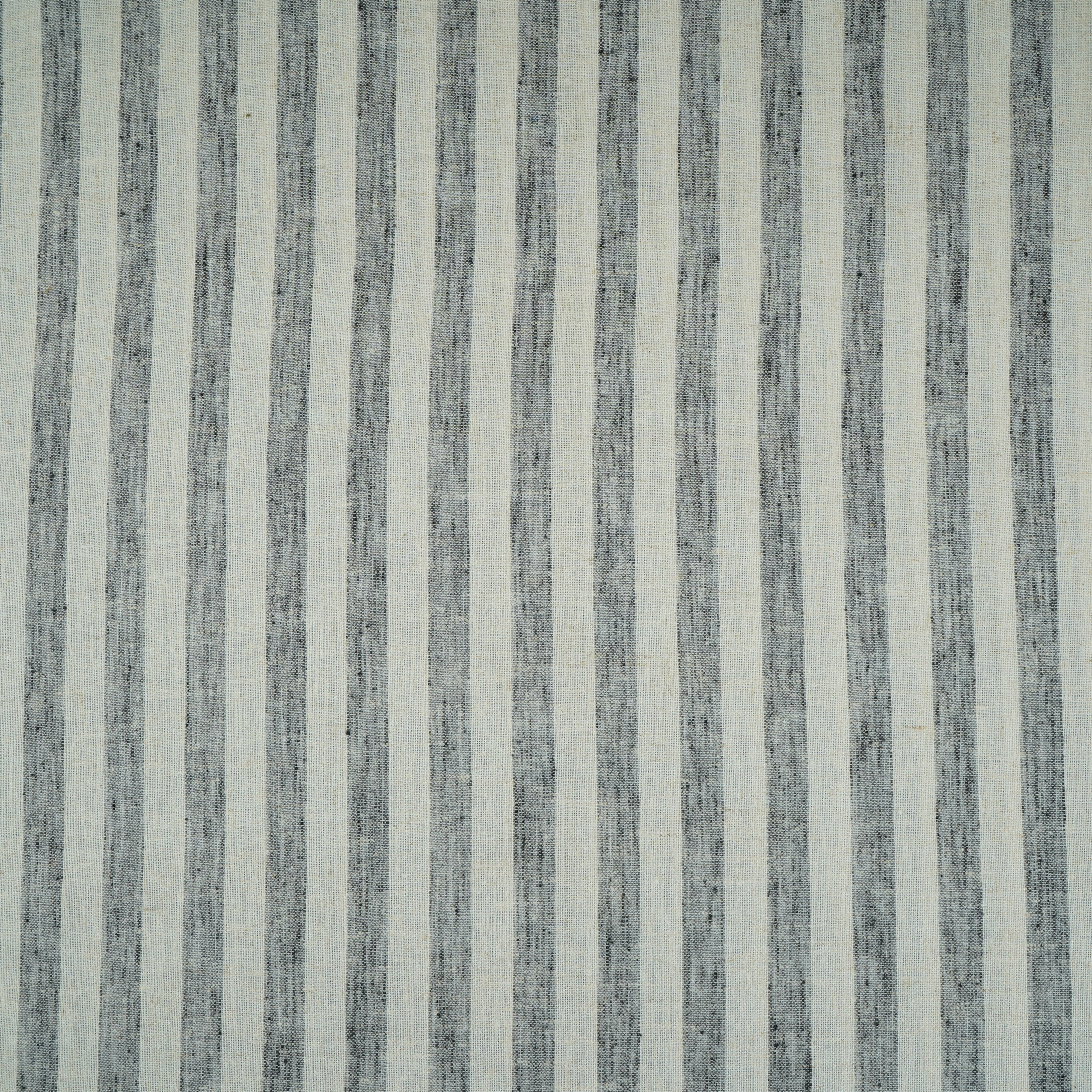 Grey & White Stripes Linen Fabric RS-30237 - TradeUNO