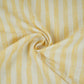 Yellow & White Stripes Linen Fabric RS-30234