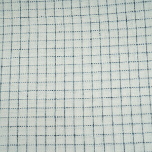 Blue & White Check Linen Fabric RS-30060 - TradeUNO