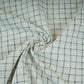 Blue & White Check Linen Fabric RS-30060