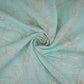 Sky Blue floral embroidery Pure Linen Fabric GPF-32066 - TradeUNO
