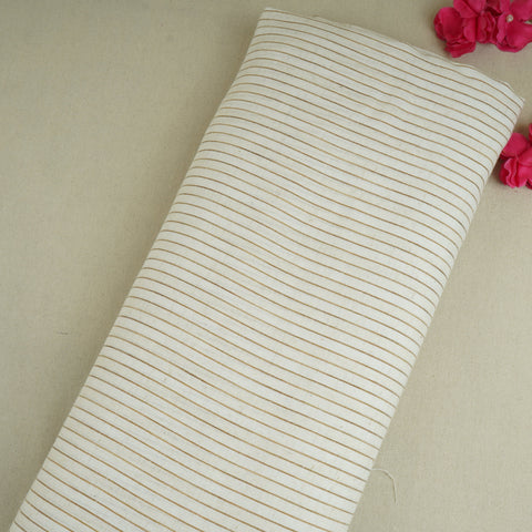 Brown & White RFD Linen Fabric RS-30245