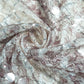 Peach Pink Sequins Embroidery Net Fabric
