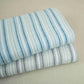 Dark Grey with White Stripes Linen Fabric RS-30216