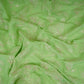 Green floral embroidery Pure Linen Fabric GPF-32067