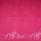 Rani Pink thread embroidery Pure 27gm Organza Fabric GPF-32071