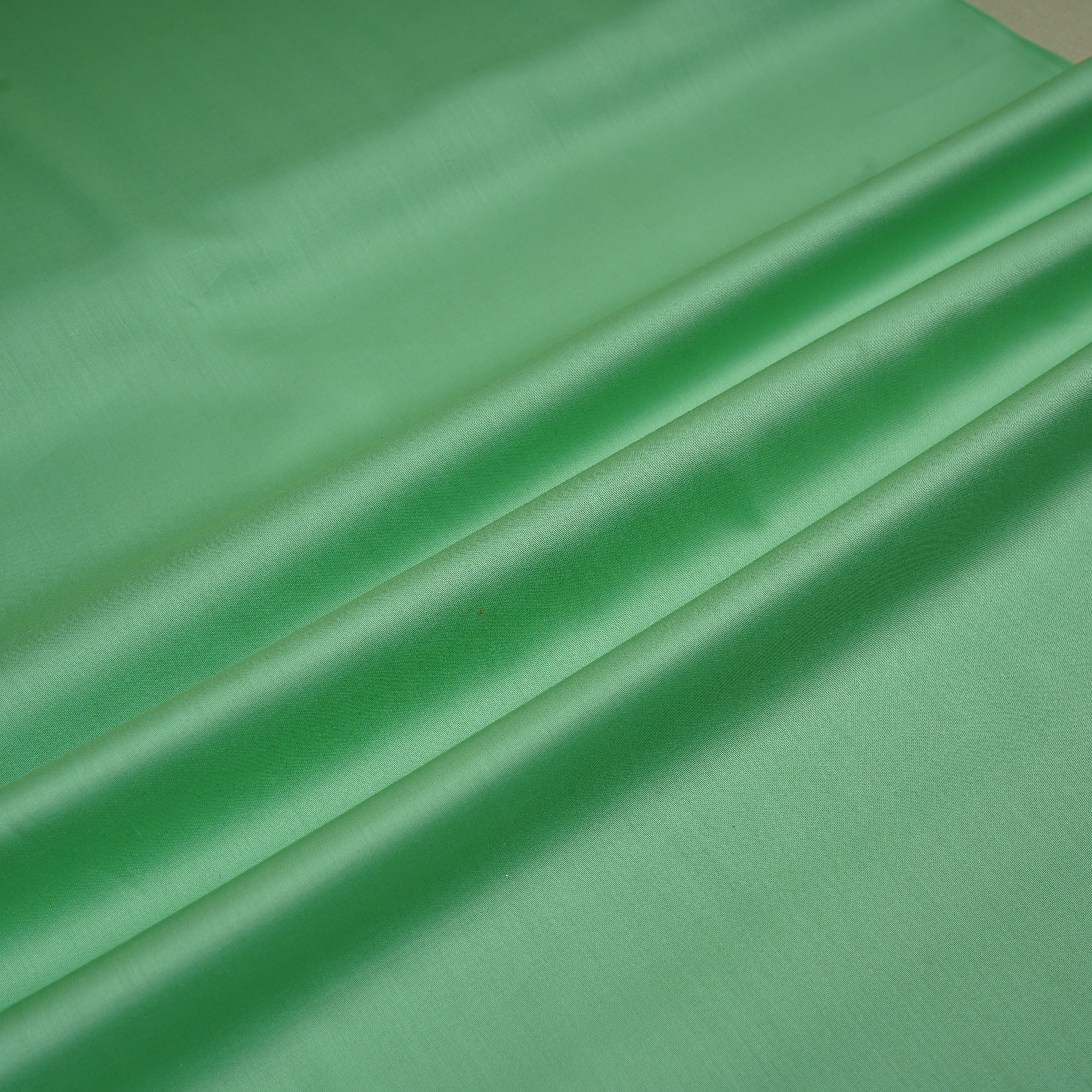 Light Green solid Cotton Satin Fabric 7402