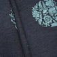 Dark Grey Persian embroidery Denim Fabric AF-30051
