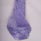 Lavender Border floral embroidery Pure 27gm Organza Fabric GPF-32070