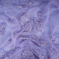 Lavender Border floral embroidery Pure 27gm Organza Fabric GPF-32070