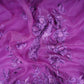 Purple Border floral embroidery Pure 27gm Organza Fabric GPF-32069