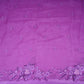 Purple thread embroidery Pure 27gm Organza Fabric GPF-32072