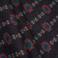 Black Abstract Print Cotton Linen Fabric GTS-30281