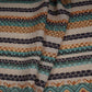 Off White Abstract thread embroidery Linen Fabric SF-32039