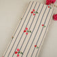 Blue & Cream Stripes Floral Embroidery South Cotton Fabric GTS-30267