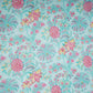 Light Blue Floral Cutdana Chinnon Fabric VF-30637