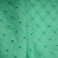 Exclusive Cotton Schiffli Mint Green Sequins Embroidery Fabric