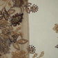 Brown Floral Heavy Pearl Sequins Cut Dana Embroidery Net Fabric
