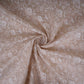 Beige thread embroidery Pure Munga Silk Fabric GPF-32096