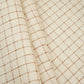 Brown with Off White Check Linen Fabric RS-30228 - TradeUNO