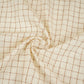 Brown with Off White Check Linen Fabric RS-30228 - TradeUNO