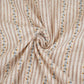 Orange with White Stripes Linen Fabric RS-30224