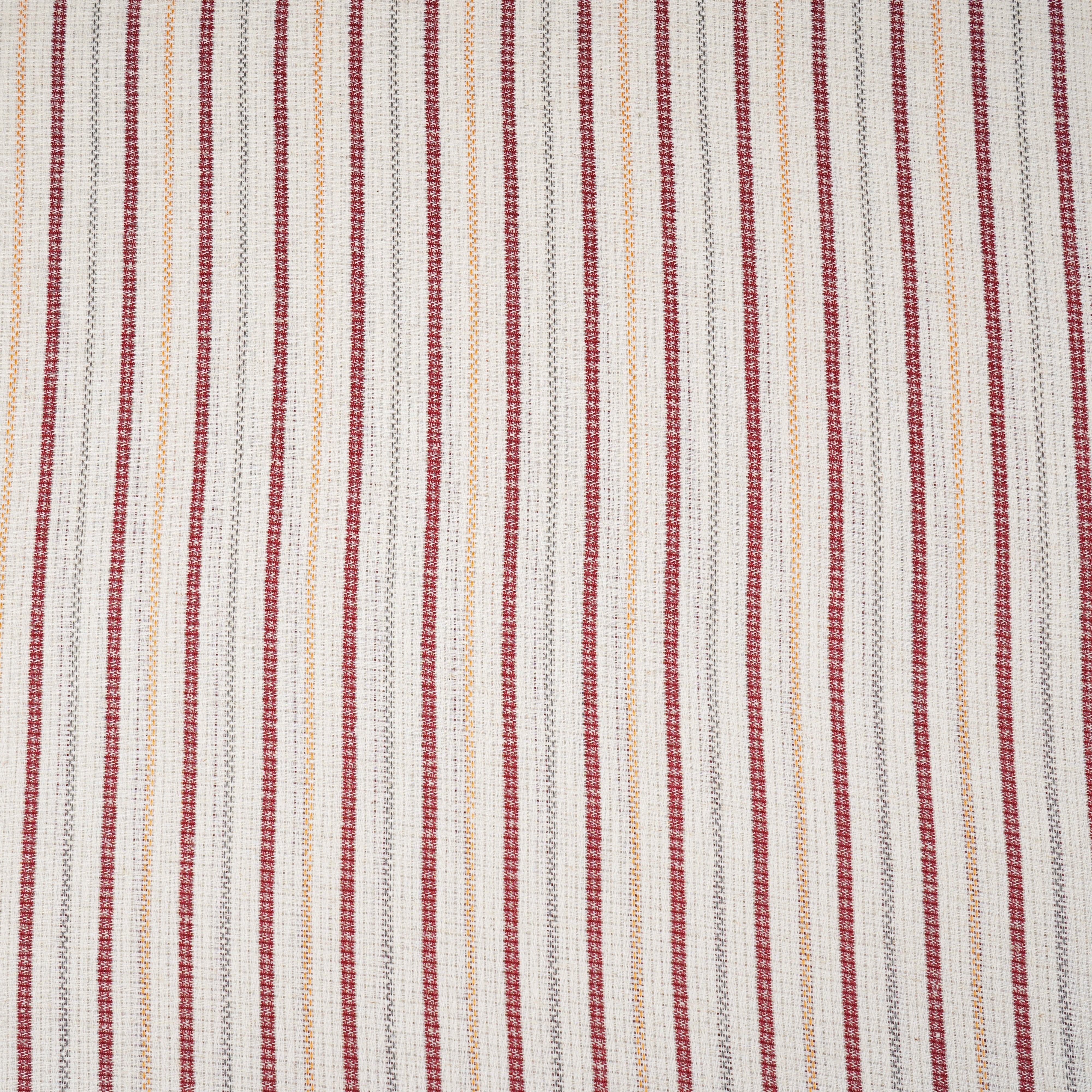 Maroon with White Stripes Linen Fabric RS-30225 - TradeUNO