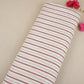 Maroon with White Stripes Linen Fabric RS-30225
