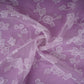 Lavender floral jaal embroidery Pure 27gm Organza Fabric GPF-32093