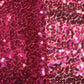 Premium Magenta Pink Sequins Embroidery Net Fabric