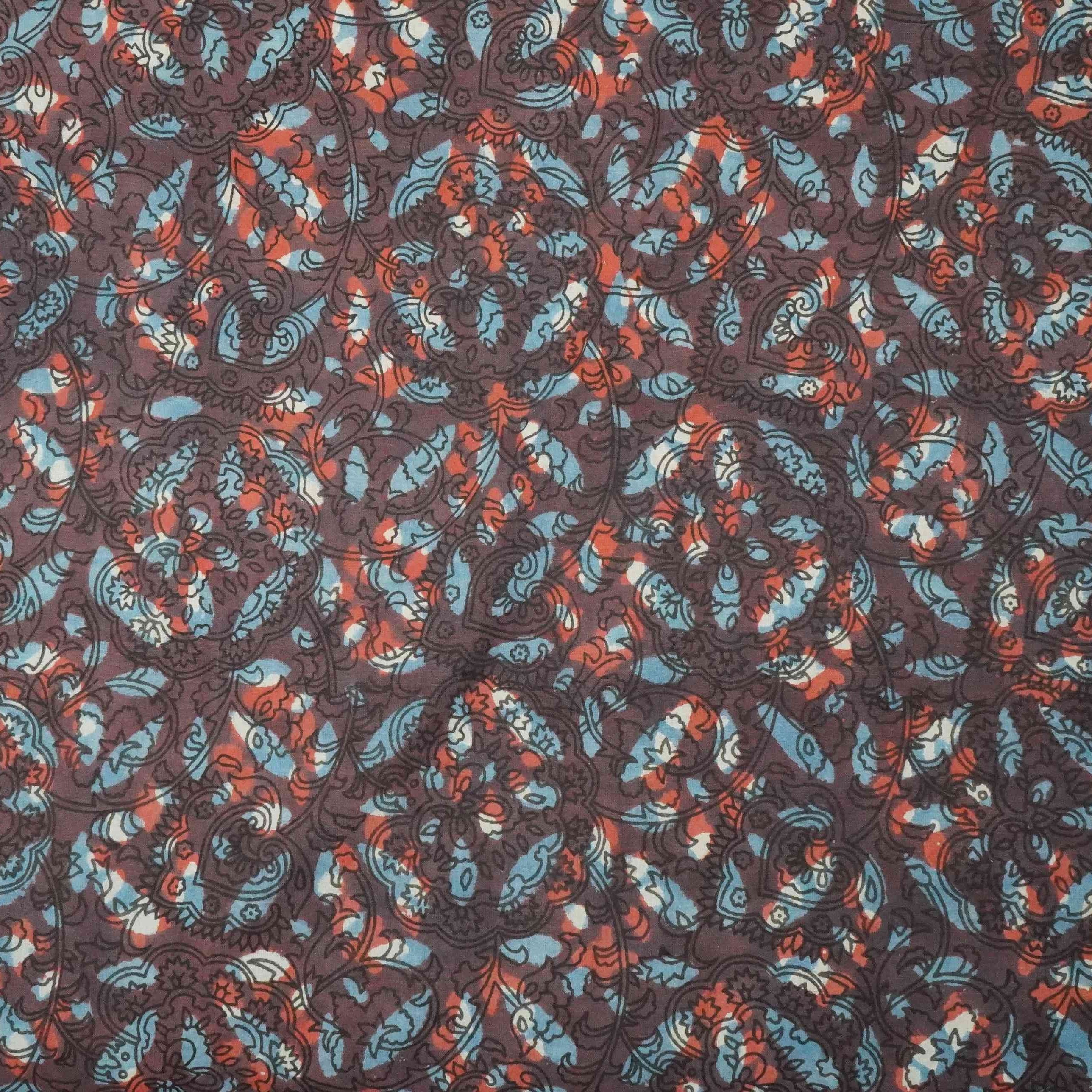 Purple Dabu Print Cotton Fabric AFI-29613