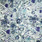 Navy Blue Floral Imported Sequins Embroidery Net Fabric