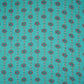Teal Green Abstract Print Cotton Linen Fabric GTS-30275
