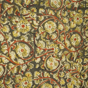 Khaki Kalamkari Print Cotton Fabric AH-22534 – image 4 of 4