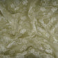 Green floral thread & Sequins embroidery Pure 27gm Organza Fabric GPF-32091