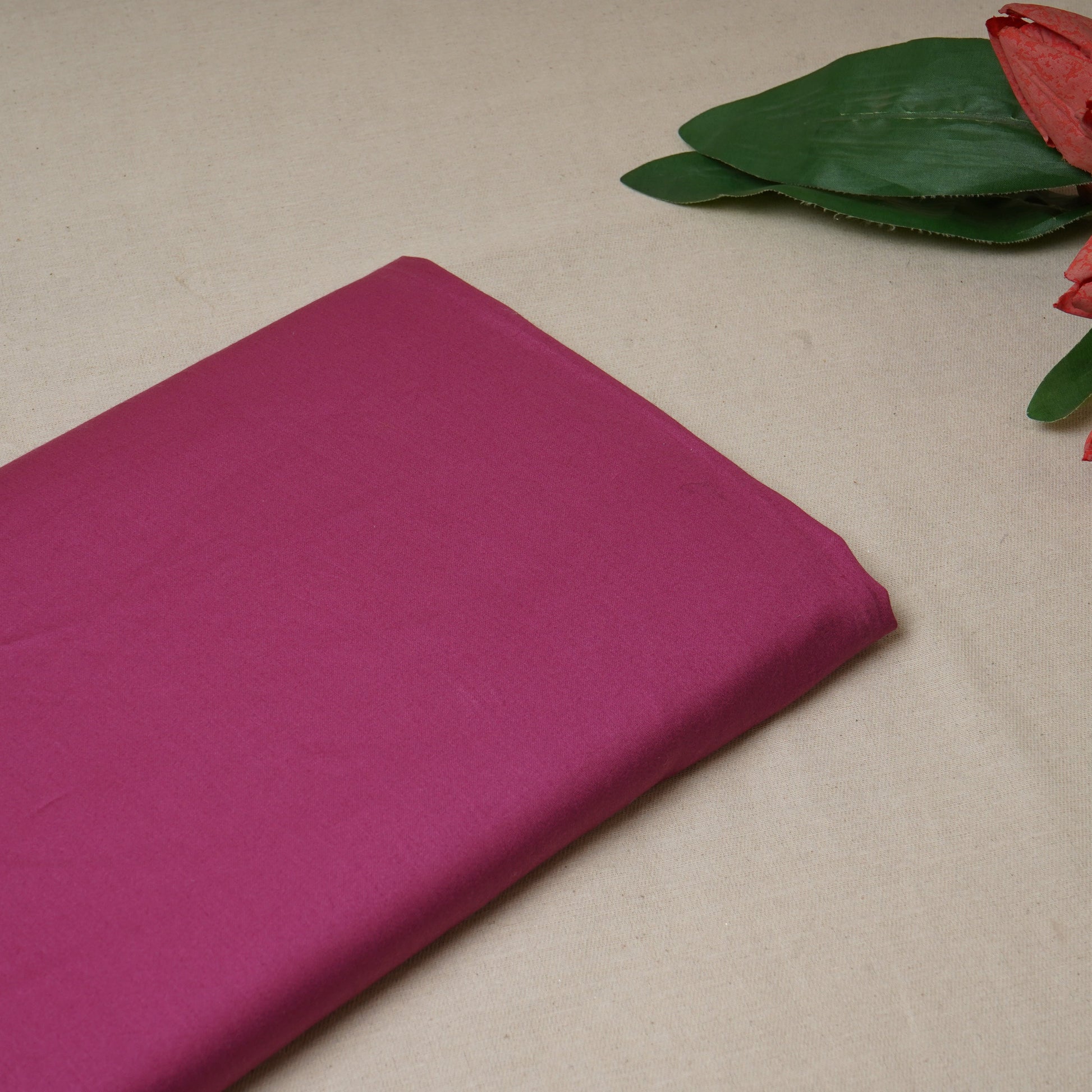 Purple Solid Cotton Satin Fabric 7408