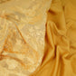 Yellow Parsi thread embroidery Organza Fabric GPF-32103