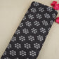 Black Abstract Print Cotton Linen Fabric GTS-30277