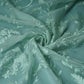 Mint Green Parsi thread embroidery Organza Fabric GPF-32102