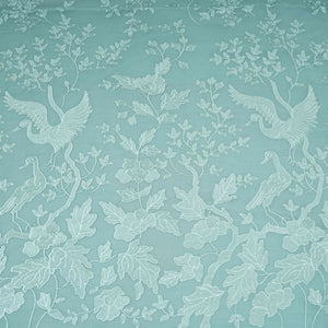 Sky Blue Parsi thread embroidery Organza Fabric GPF-32099 - TradeUNO