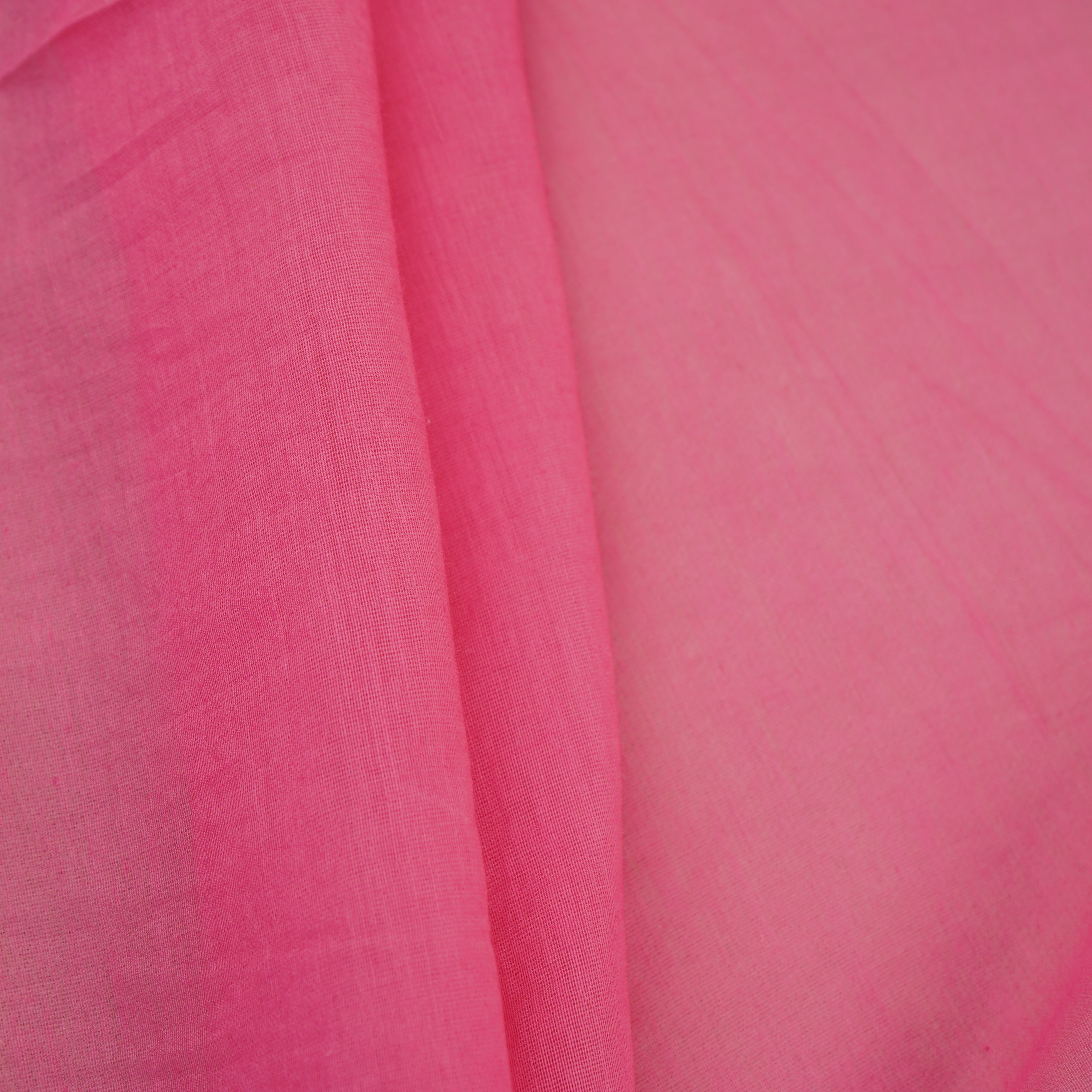 Pink Floral Applique 3D work Mul Chanderi Fabric DC-30257 - TradeUNO
