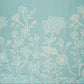 Aqua Blue Floral Applique 3D work Mul Chanderi Fabric DC-30260