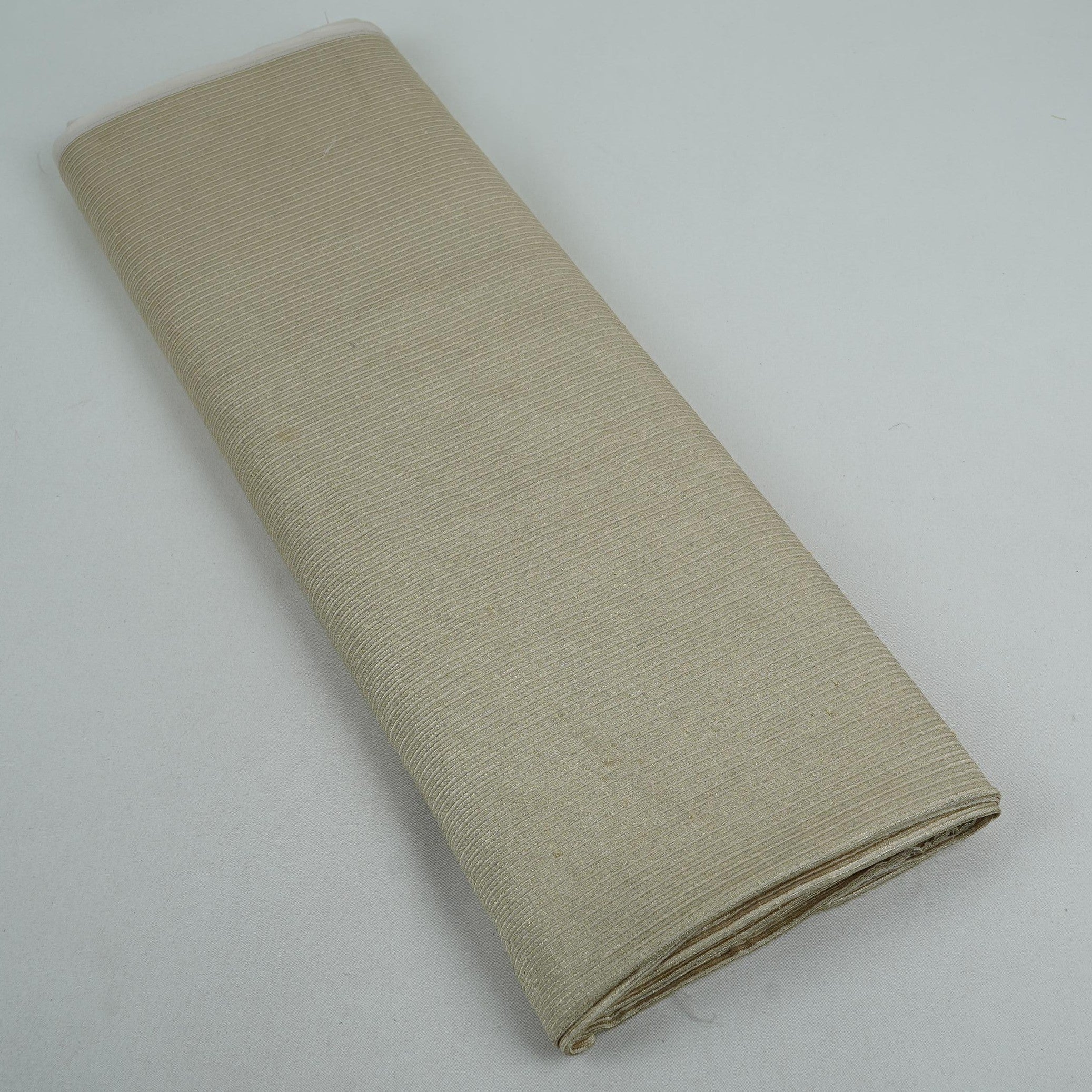 Golden Zari Stripes Pure Georgette Fabric CW-32569