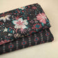 Black Abstract Print Cotton Linen Fabric GTS-30281