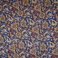Royal Blue & Yellow Floral Kantha Print Cotton Fabric OG-30294 - TradeUNO