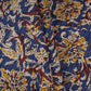 Royal Blue & Yellow Floral Kantha Print Cotton Fabric OG-30294 - TradeUNO