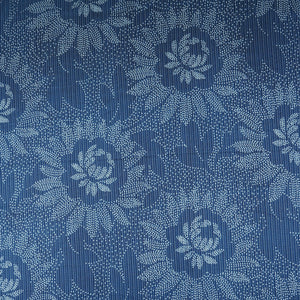 Blue Bandhani with Kantha Print Cotton Fabric OG-30299 - TradeUNO