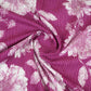 Magenta with White Floral Kantha Print Cotton Fabric OG-30295