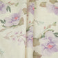 Off White with Blue floral print Linen Fabric DE-32125